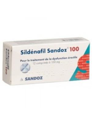 Sildenafil 100 mg. 12 tablets